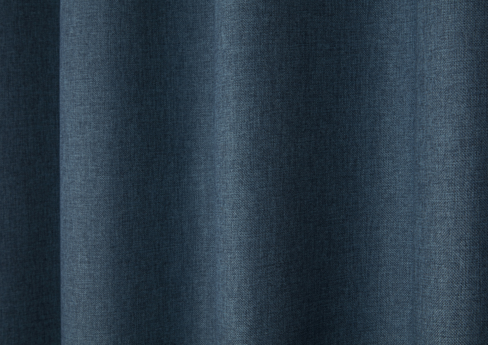Cosmos (Blackout) Eyelet, Denim - Ready Made Curtains - Image 5